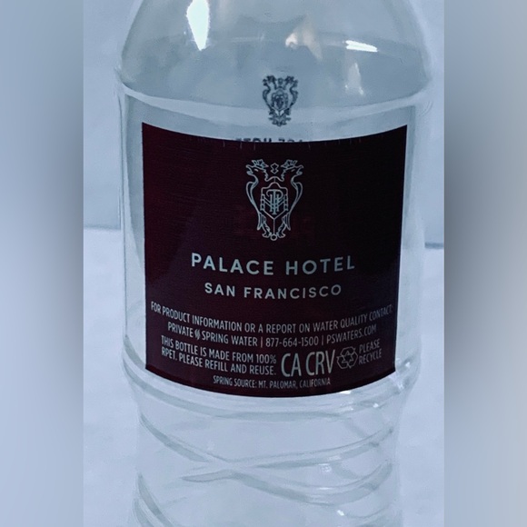 Palace Hotel of San Francisco, CA Branded Water bottle - Picture 1 of 5
